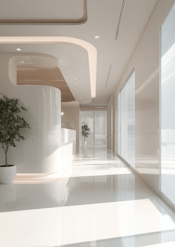 내원 전후 편안함을 고려한 치과 공간 구성